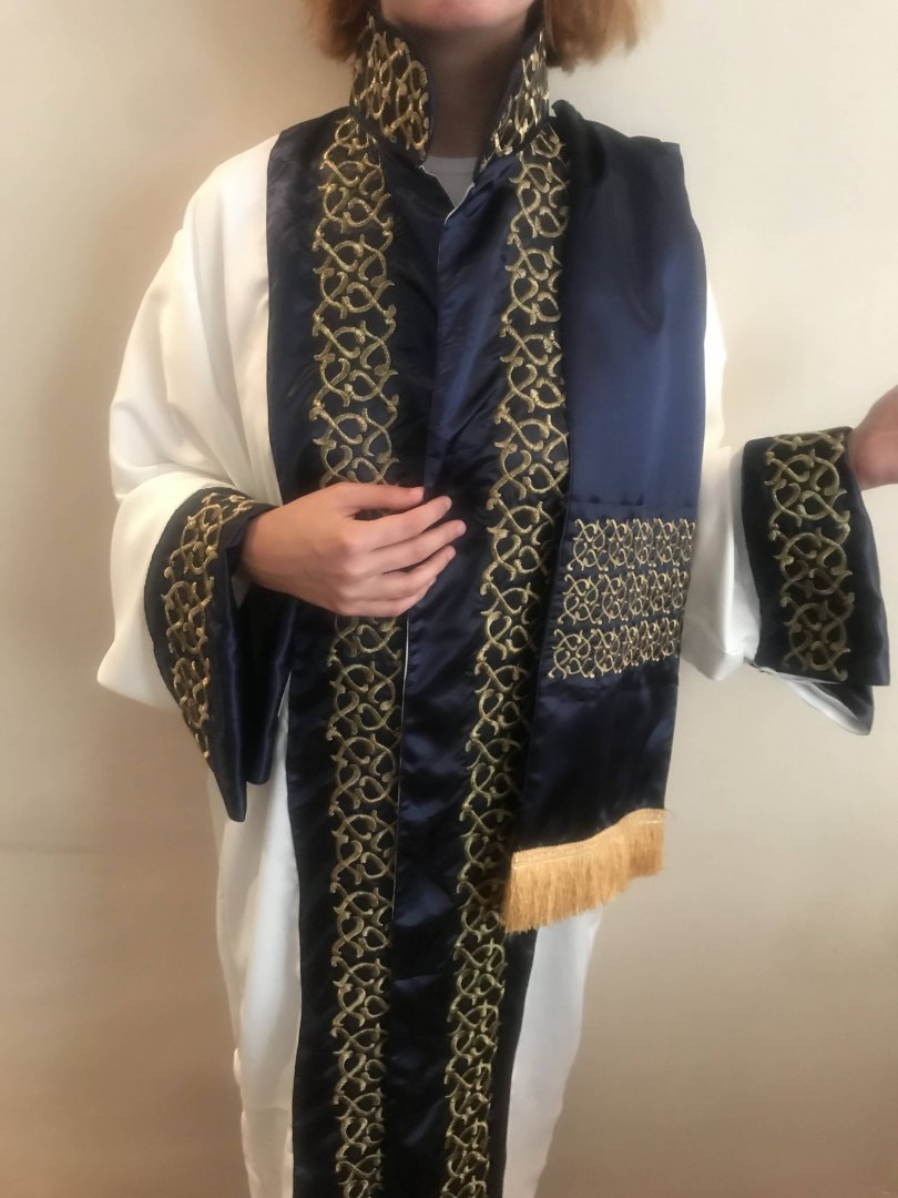 Akademisyen Kep Cübbe Modeli Desenli