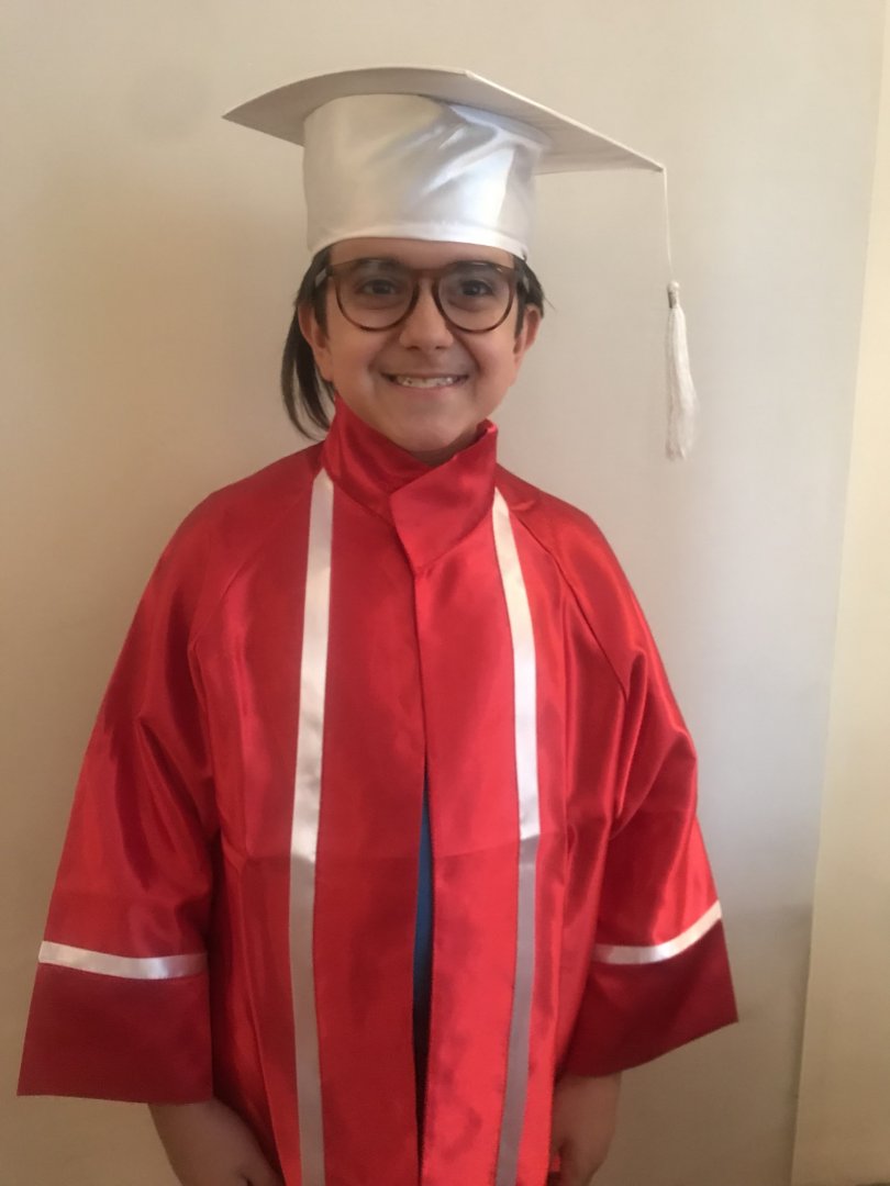 Anaokulu Kep Cübbe Modeli Saten Kumaş