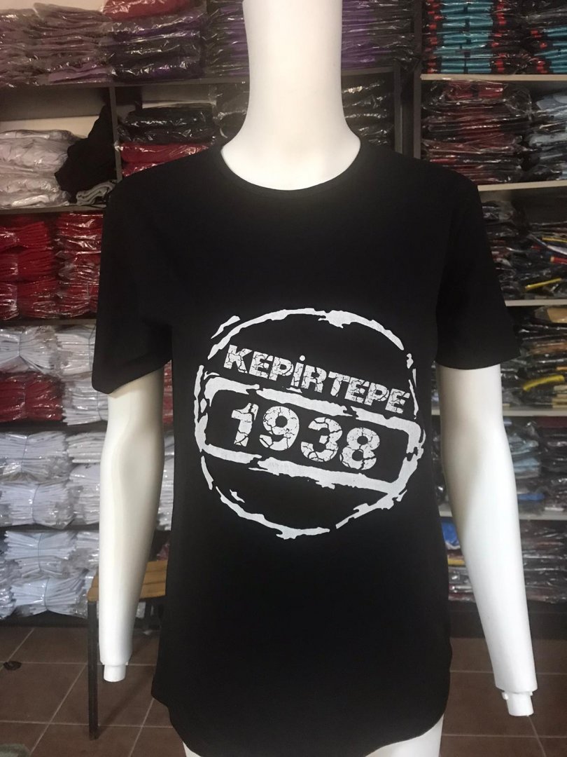 Siyah Baskılı T-Shirt Modeli - 10