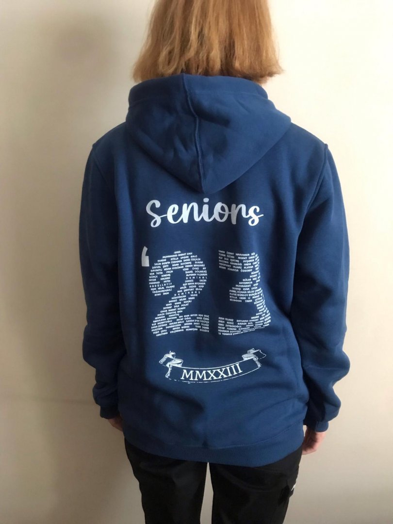 Nakışlı Mezun Hoodie Modeli