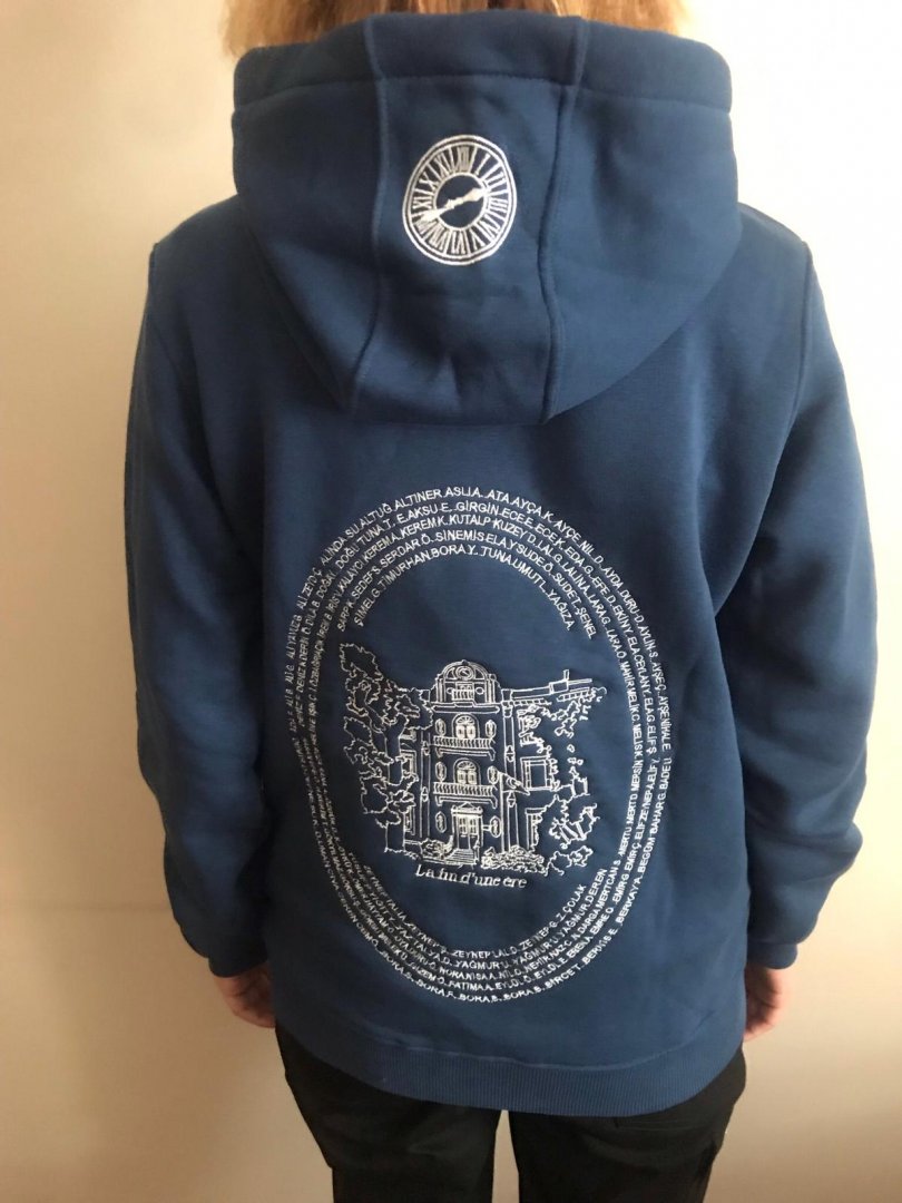 Dikiş Baskılı Hoodie Modeli