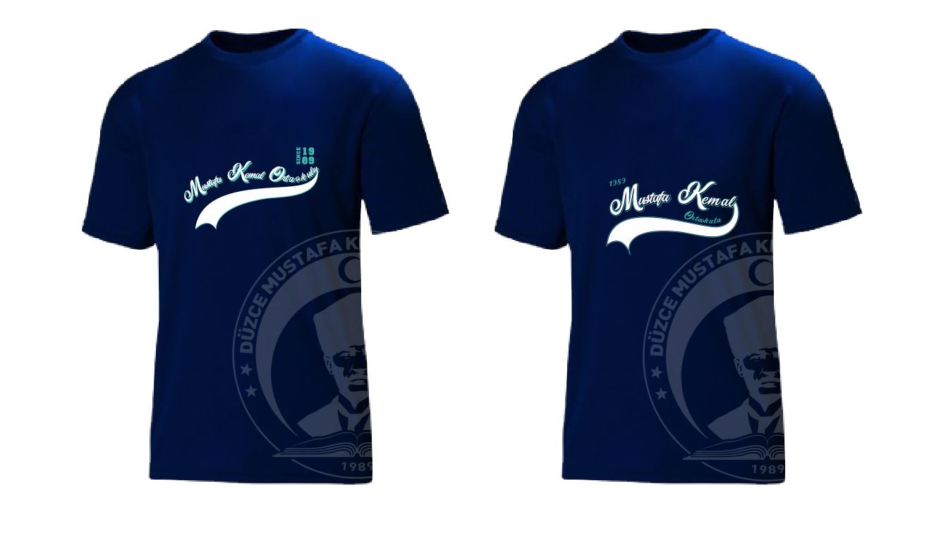 Mustafa Kemal Ortaokulu Lacivert Mezuniyet T-Shirt