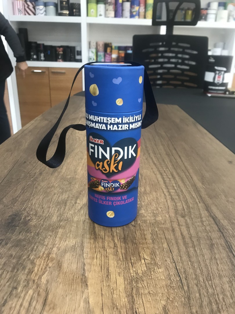 Mavi Fındık Temalı Diploma Kutusu