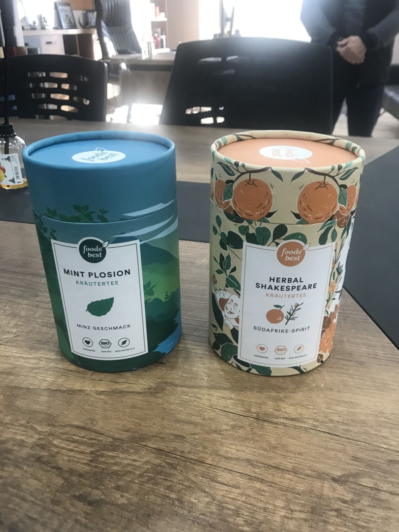 Mavi - Yeşil ve Narenciye Desenli Silindirik Diploma Kutuları